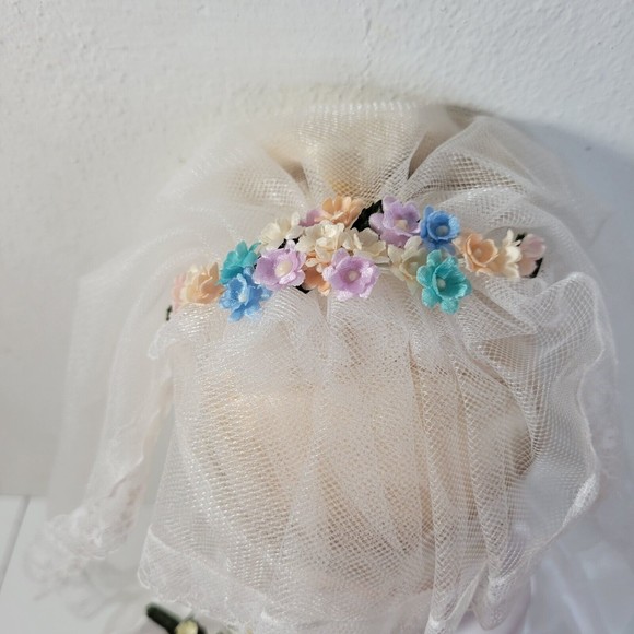 Precious Moments Jessi Bride Doll With Stand 1985 Samuel J Butcher Applause 16" - Picture 5 of 8